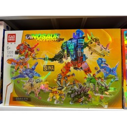 KLOCKI AUTA ROBOT DINOSAUR